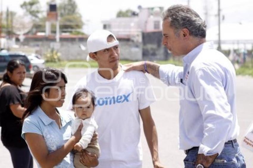 PABLO RODRIGUEZ CANDIDATO DISTRITO 14 PUEBLA UNIDAD EN XILOTZINGO