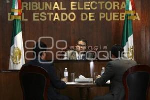 SESIÓN DEL TRIBUNAL ELECTORAL DEL ESTADO DE PUEBLA