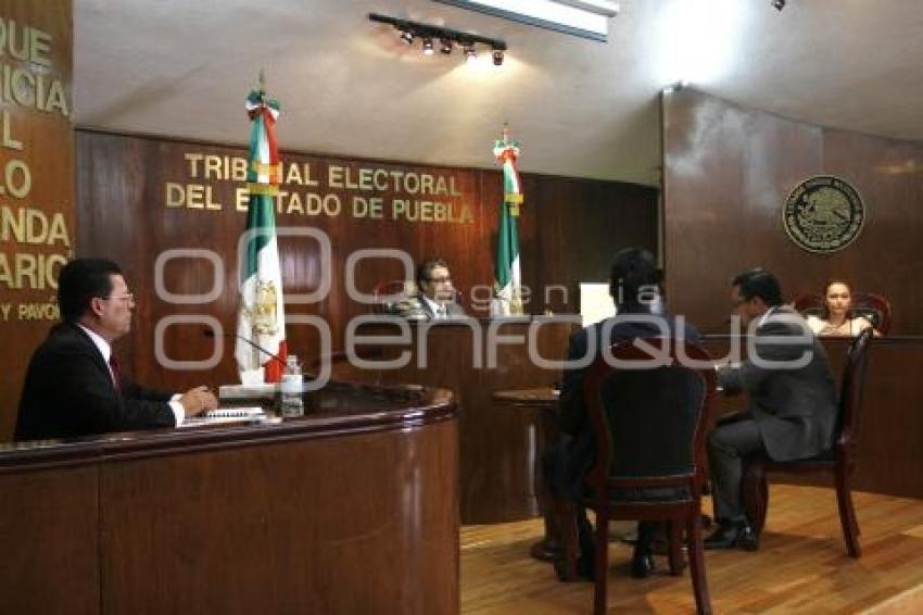 SESIÓN DEL TRIBUNAL ELECTORAL DEL ESTADO DE PUEBLA