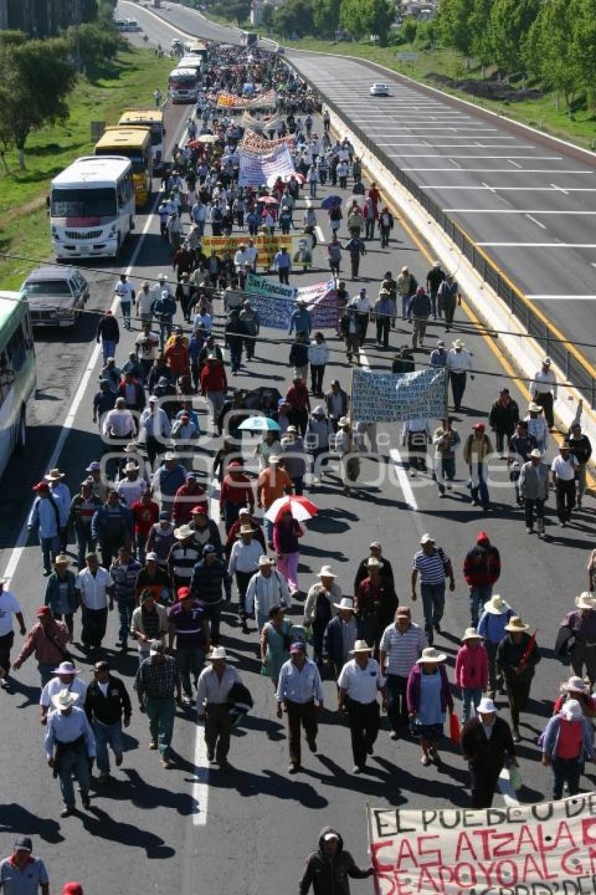 MANIFESTACIÓN CAMPESINOS  Y MOTOTAXISTAS