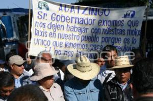 MANIFESTACIÓN CAMPESINOS  Y MOTOTAXISTAS