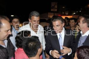 FRANCO RODRÍGUEZ ACOMPAÑÓ A TONY GALI AL TÉRMINO DEL DEBATE