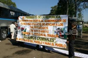 MANIFESTACIÓN CAMPESINOS  Y MOTOTAXISTAS