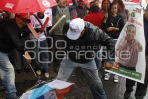 AGRESIONES VERBALES A CANDIDATO PUEBLA UNIDA DISTRITO 14