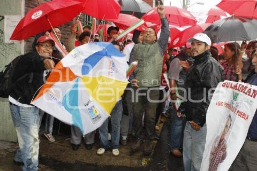 AGRESIONES VERBALES A CANDIDATO PUEBLA UNIDA DISTRITO 14