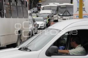 TRÁFICO POR OBRAS EN ZONA PLAZA CRYSTAL