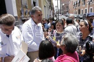 FRANCO RODRÍGUEZ Y TONY GALI RECORREN CALLES DEL CENTRO HISTÓRICO