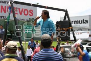 MANIFESTACIÓN TIANGUISTAS SAN MARTÍN