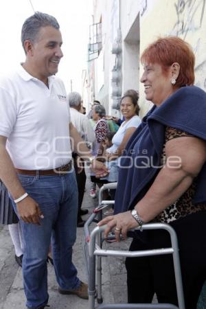 FRANCO RODRÍGUEZ RECORRE COLONIA MÁRTIRES DEL TRABAJO