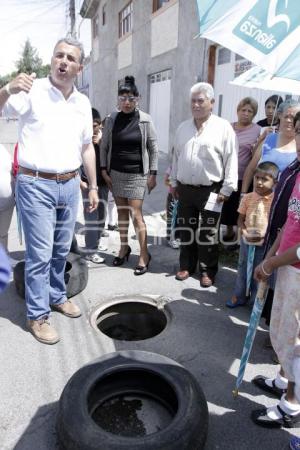 FRANCO RODRÍGUEZ RECORRE COLONIA MÁRTIRES DEL TRABAJO