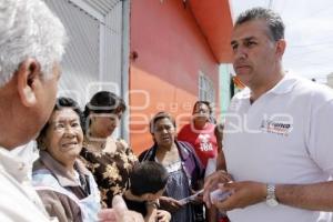 FRANCO RODRÍGUEZ RECORRE COLONIA MÁRTIRES DEL TRABAJO