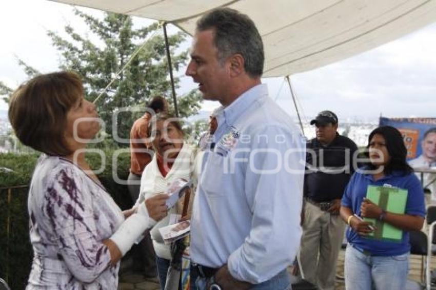 PABLO RODRIGUEZ CANDIDATO DISTRITO 14 PUEBLA UNIDAD EN LOMAS DE SAN ALFONSO