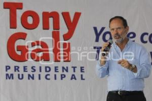 ANTONIO GALI CANDIDATO DE  LA COALICIÓN PUEBLA UNIDA