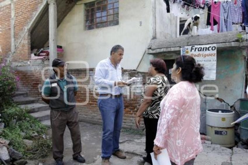 FRANCO RODRÍGUEZ RECORRE COLONIA LOMAS 5 DE MAYO