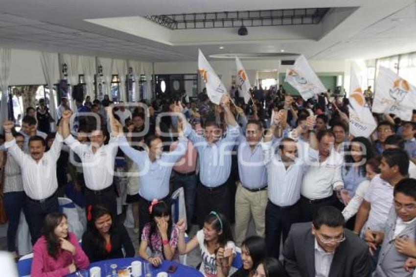 ANTONIO GALI CANDIDATO DE  LA COALICIÓN PUEBLA UNIDA