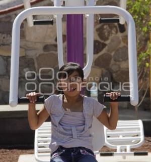 INAUGURAN GIMNASIO AL AIRE LIBRE