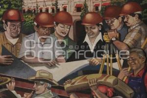 MURAL LA FUNDACIÓN DE PUEBLA SIN ROSTRO DE MARÍN
