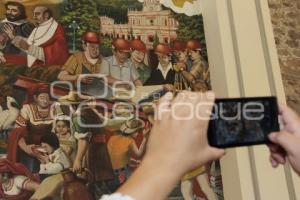 MURAL LA FUNDACIÓN DE PUEBLA SIN ROSTRO DE MARÍN