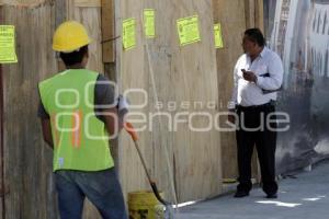 SELLOS DE CLAUSURA EN LA OBRA DEL TELEFÉRICO