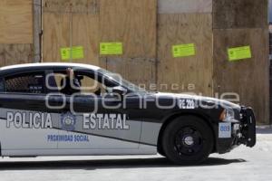 SELLOS DE CLAUSURA EN LA OBRA DEL TELEFÉRICO