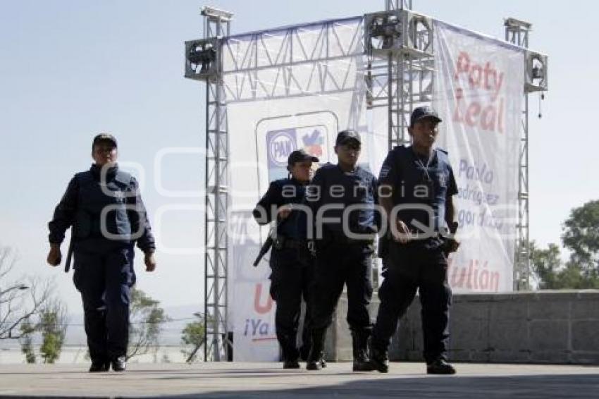 SEGURIDAD. CIERRE DE CAMPAÑA TONY GALI