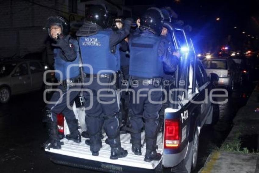 POLICÍA . MANIFESTACIÓN TRANSPORTISTAS