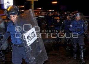POLICÍA . MANIFESTACIÓN TRANSPORTISTAS