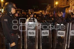 POLICÍA . MANIFESTACIÓN TRANSPORTISTAS