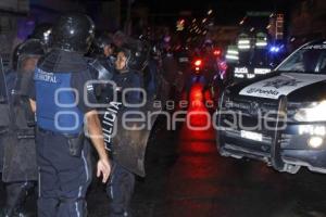 POLICÍA . MANIFESTACIÓN TRANSPORTISTAS