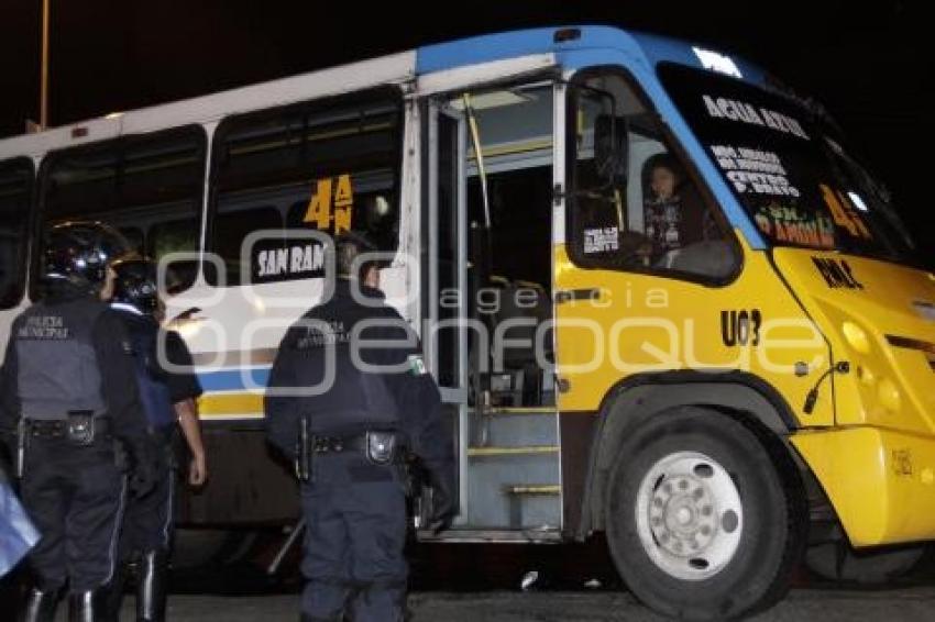 POLICÍA . MANIFESTACIÓN TRANSPORTISTAS