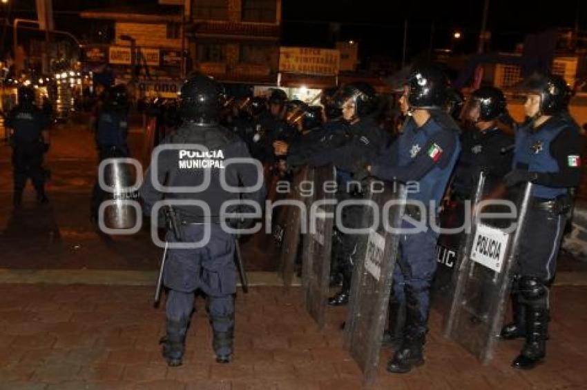 POLICÍA . MANIFESTACIÓN TRANSPORTISTAS