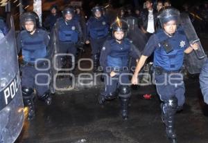 POLICÍA . MANIFESTACIÓN TRANSPORTISTAS