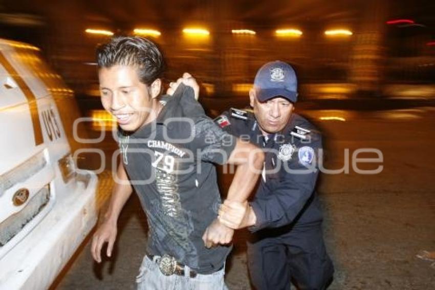 POLICÍA . MANIFESTACIÓN TRANSPORTISTAS