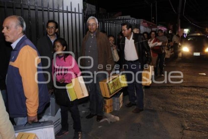 LLEGAN PAQUETES ELECTORALES A OFICINAS DISTRITALES