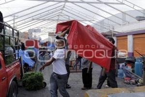 SE REUBICAN COMERCIANTES DEL MERCADO 5 DE MAYO