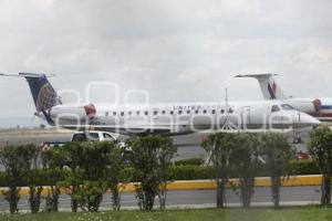 SUSPENDEN VUELOS EN AEROPUERTO DE PUEBLA