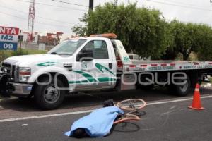 NOTA ROJA . CICLISTA ATROPELLADO