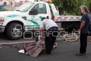NOTA ROJA . CICLISTA ATROPELLADO