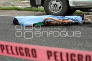 NOTA ROJA . CICLISTA ATROPELLADO