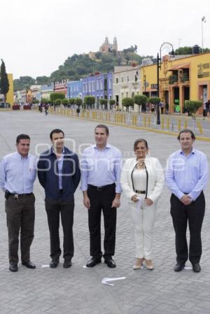 INAUGURAN REMODELACIÓN DE CENTRO DE SAN PEDRO CHOLULA