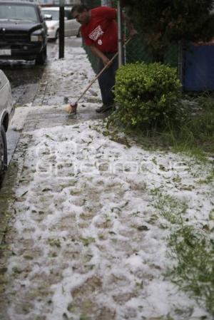 GRANIZADA . MAL CLIMA