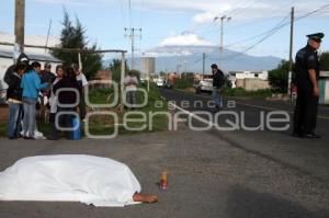 NOTA ROJA . MUJER ATROPELLADA