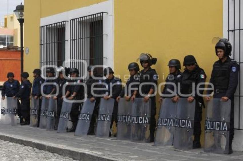 MANIFESTACIÓN HABITANTES DE ACAJETE