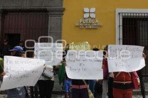 MANIFESTACIÓN HABITANTES DE ACAJETE