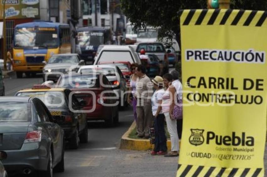 CARRIL DE CONTRAFLUJO EN AV. 11 SUR