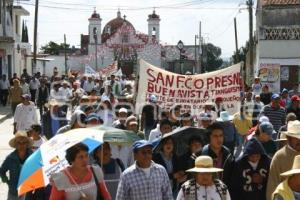 MANIFESTACIÓN EN CONTRA DEL GASEODUCTO