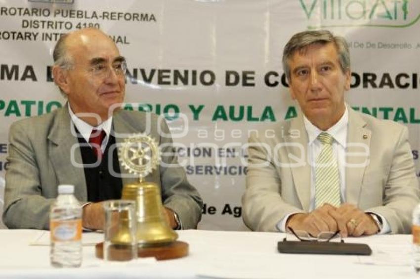 FIRMA CONVENIO VILLAS ATL CLUB ROTARIO PUEBLA