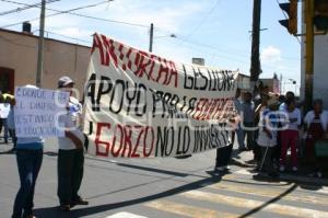 MANIFESTACIÓN ANTORCHISTA EN HUEJOTZINGO