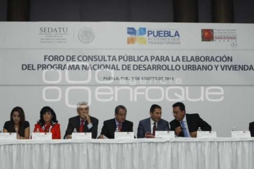 FORO CONSULTA PROGRAMA DESARROLLÓ URBANO