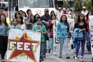 MANIFESTACIÓN MAESTROS CNTE Y RECHAZADOS BUAP